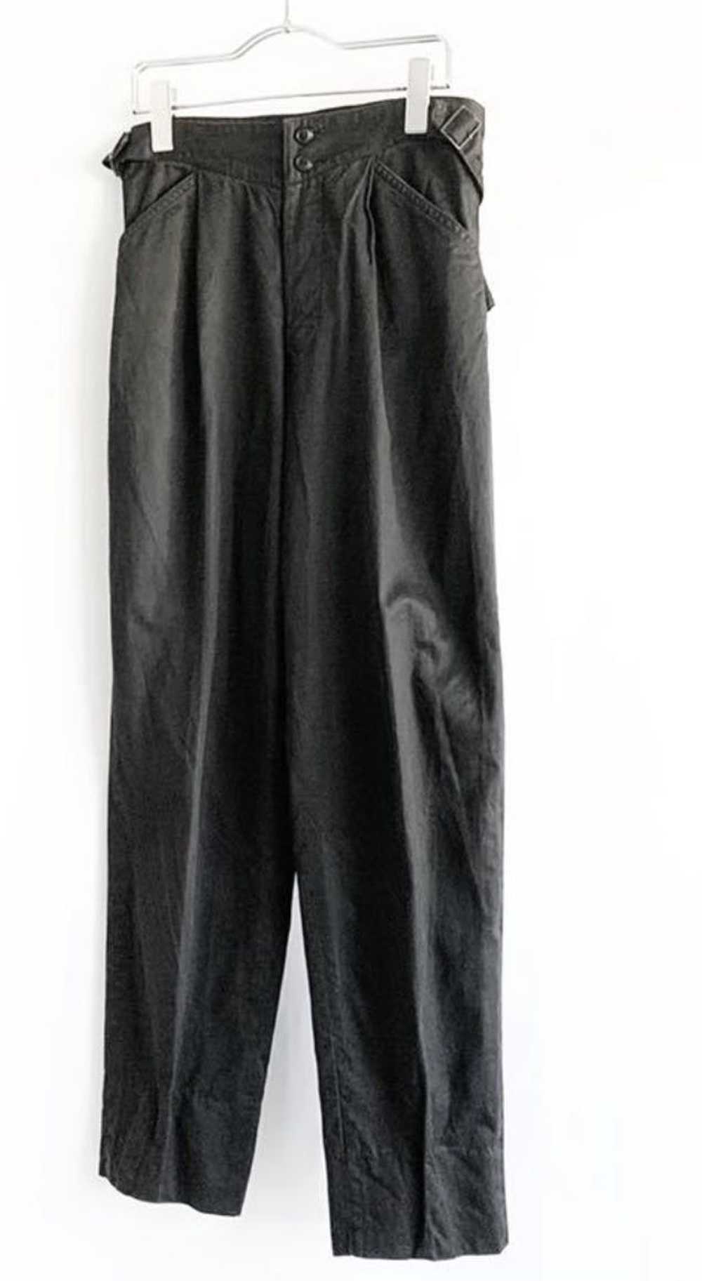 Issey Miyake 80s Nylon Trousers Zip Pants –