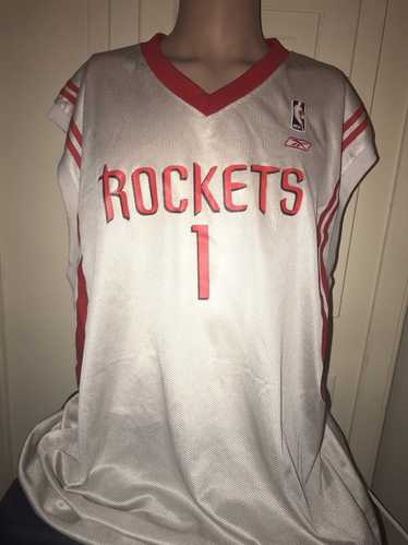 Reebok Rockets #1 McGrady Silver Jersey