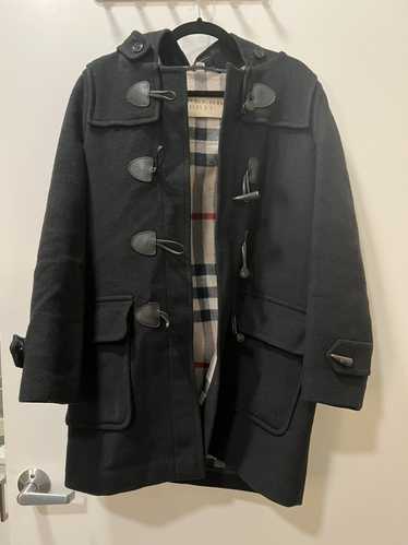 check-lined duffle coat