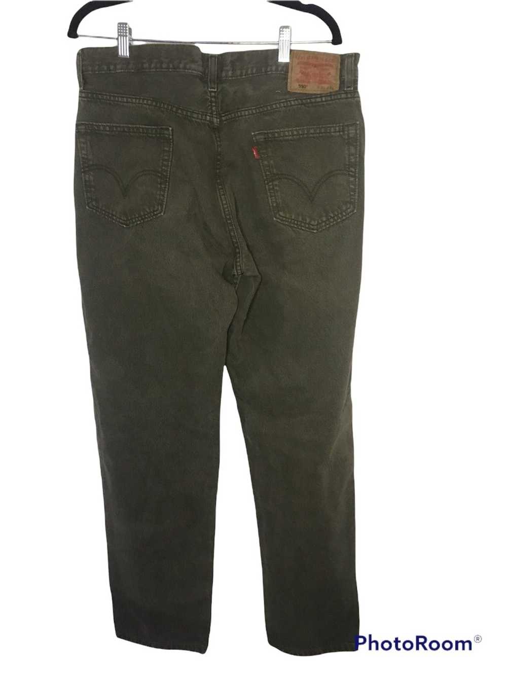 Levi's Levi’s green denim relaxed jeans 36”x34” - image 2