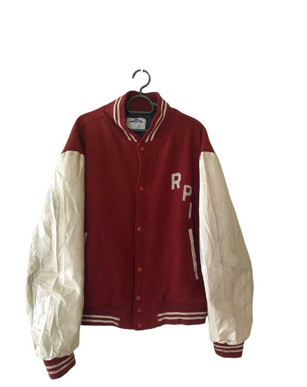 Streetwear × Varsity Jacket × Vintage Rensselaer … - image 1