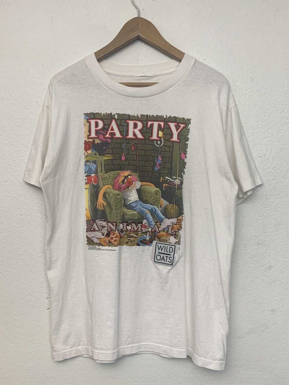 Vintage 90s Party Animal Sesame Street Cartoons T… - image 1