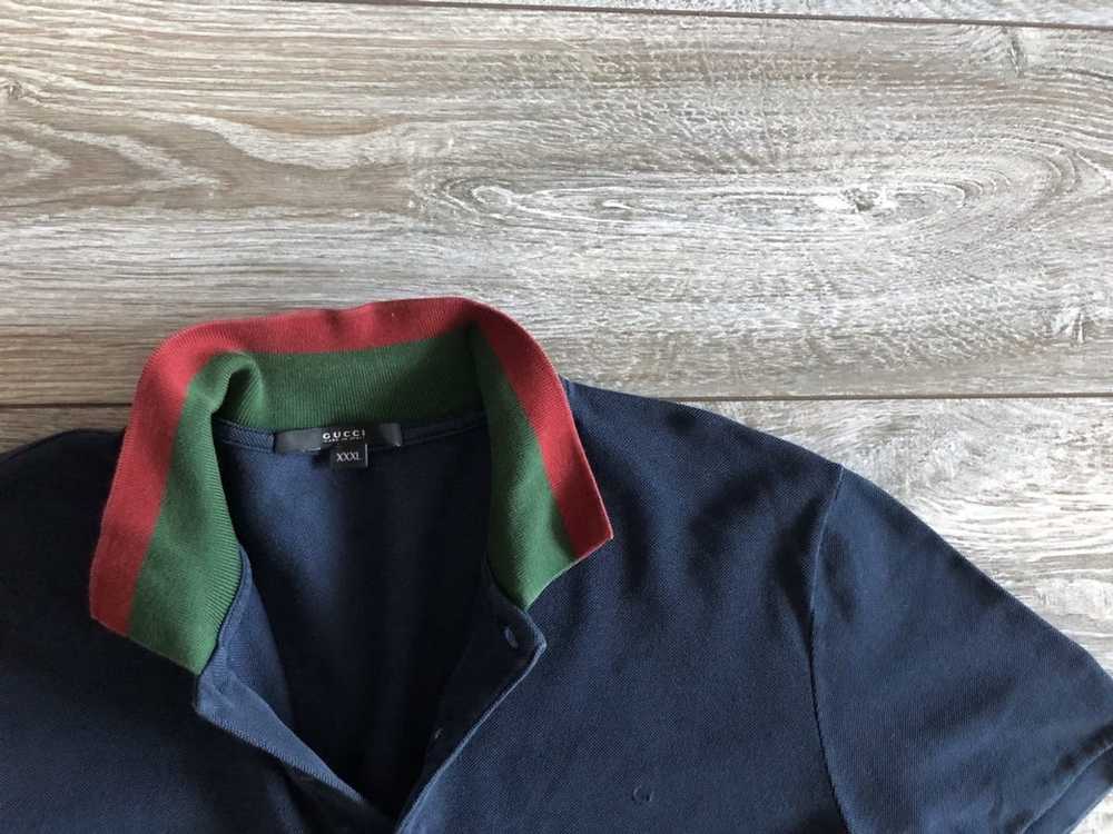 Gucci × Vintage Vintage Gucci Polo T-shirt GG Siz… - image 5