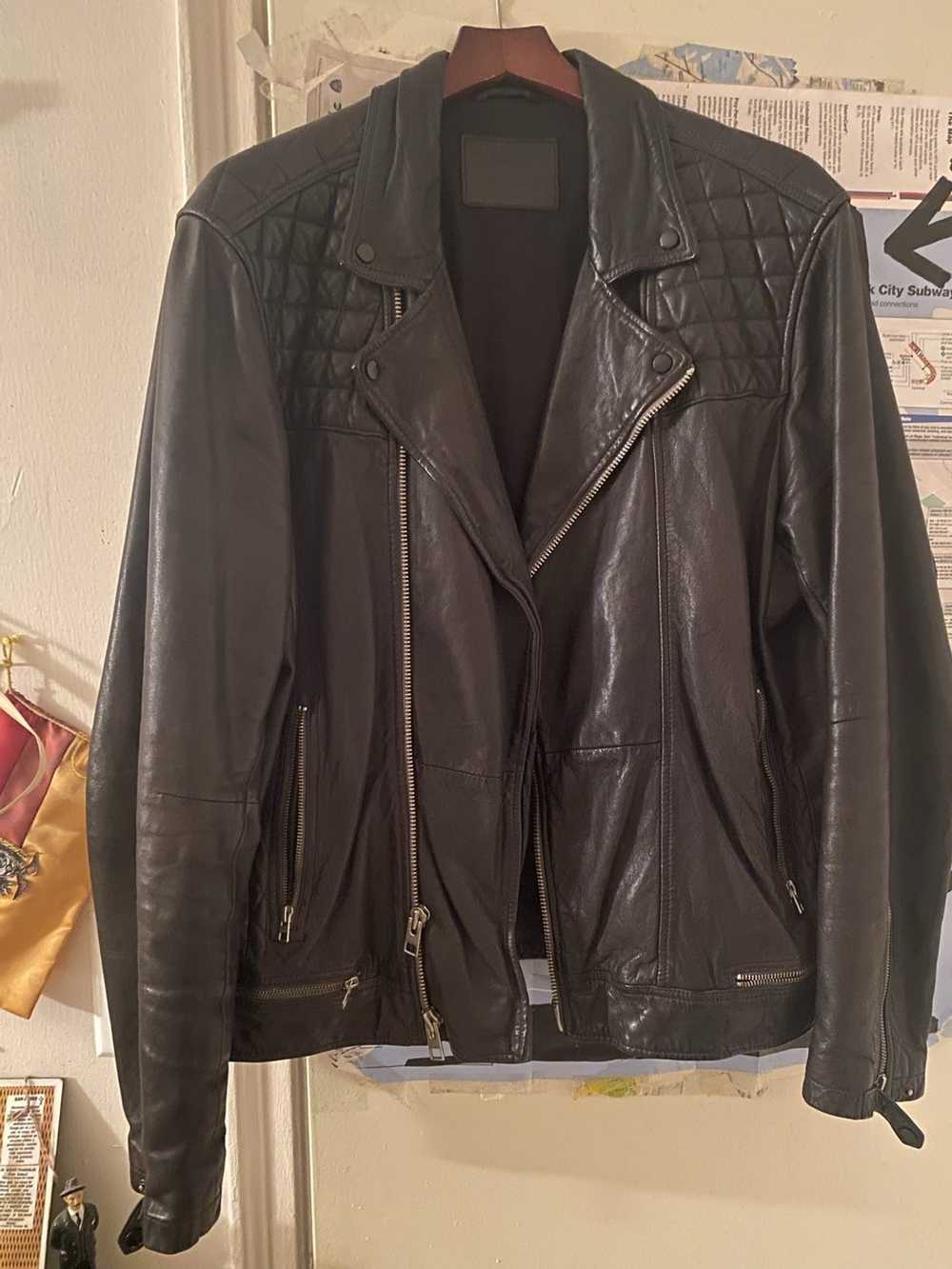Allsaints Mens Leather Jacket Allsaints Size XXL - image 3