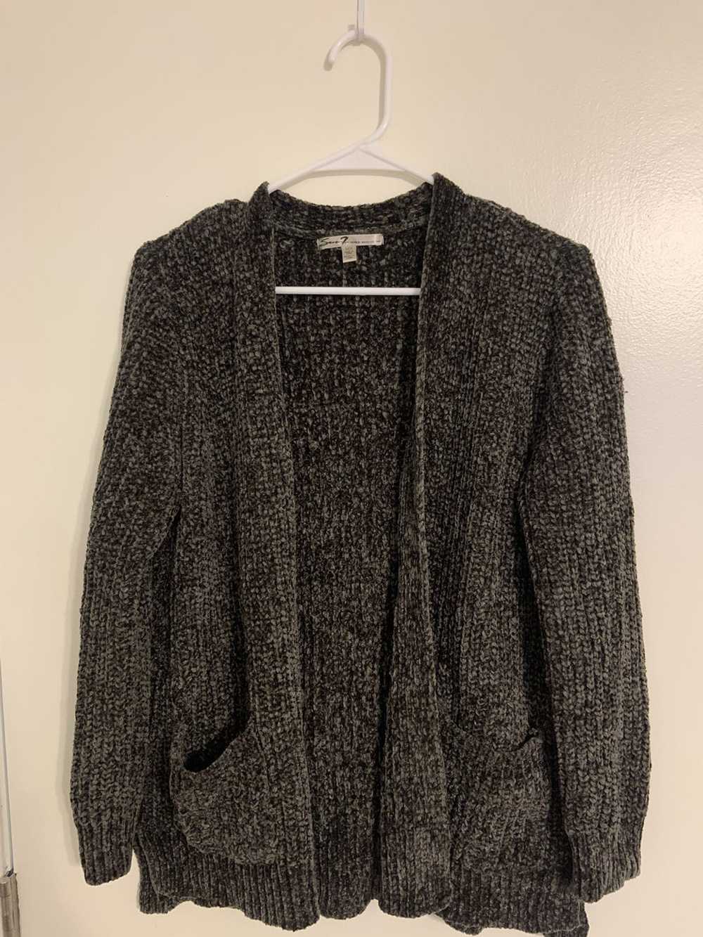 Seven 7 Seven7 Gray Cardigan Sweater - image 2