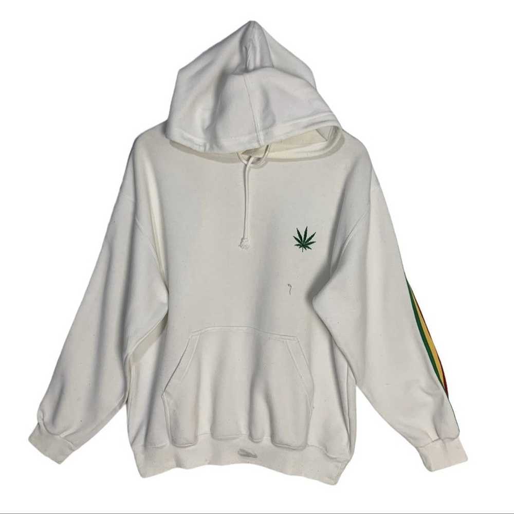 Other Cannabis hoodie sweatshirt white color smal… - image 1