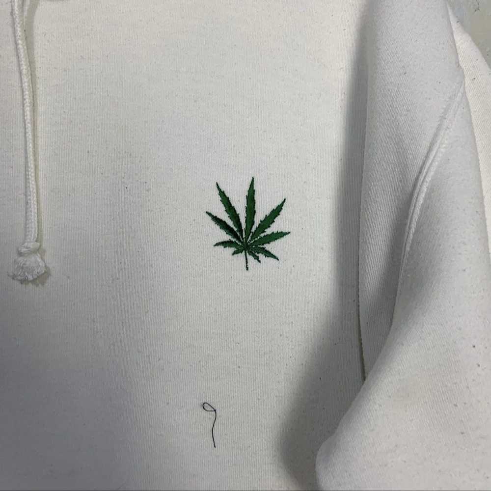 Other Cannabis hoodie sweatshirt white color smal… - image 3