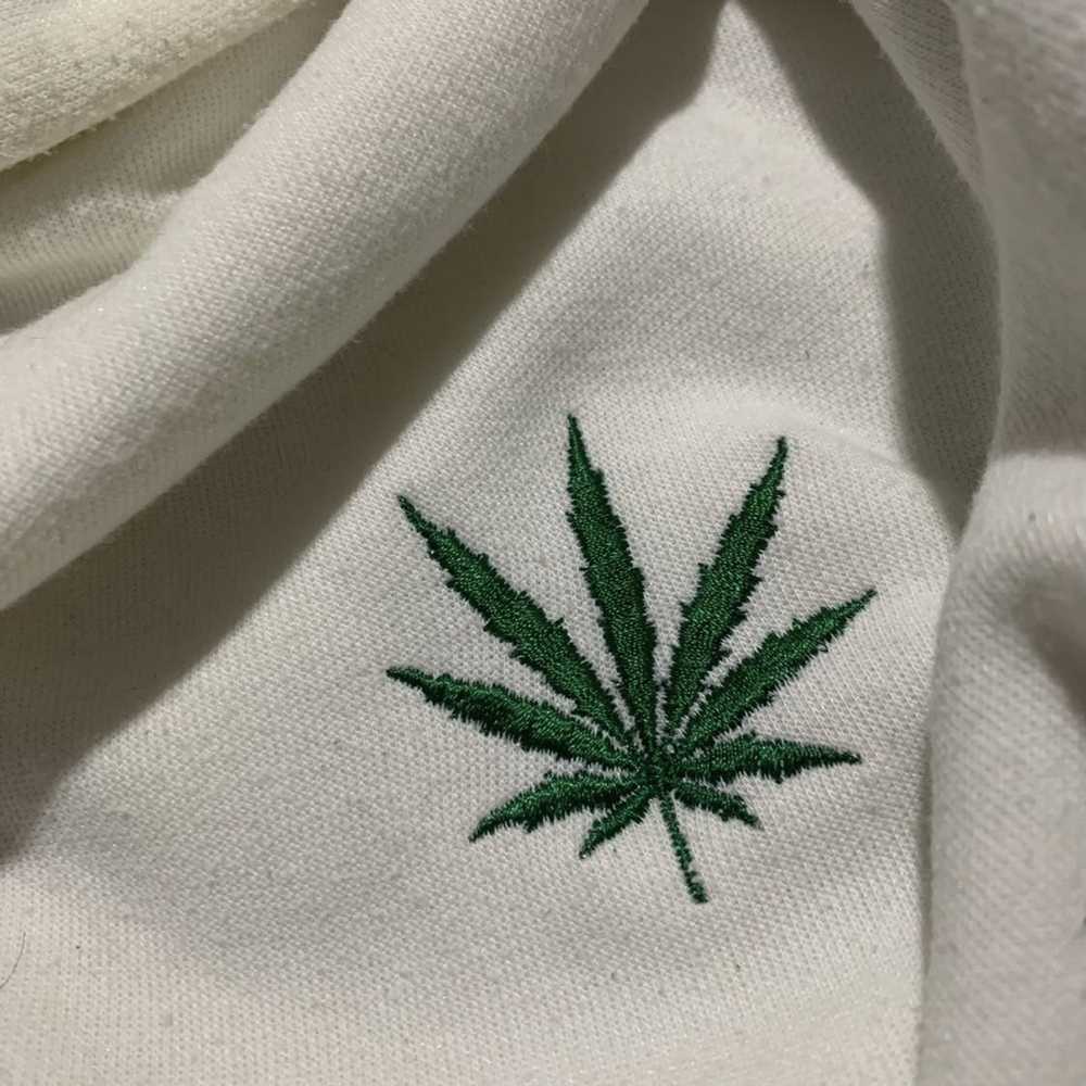 Other Cannabis hoodie sweatshirt white color smal… - image 5