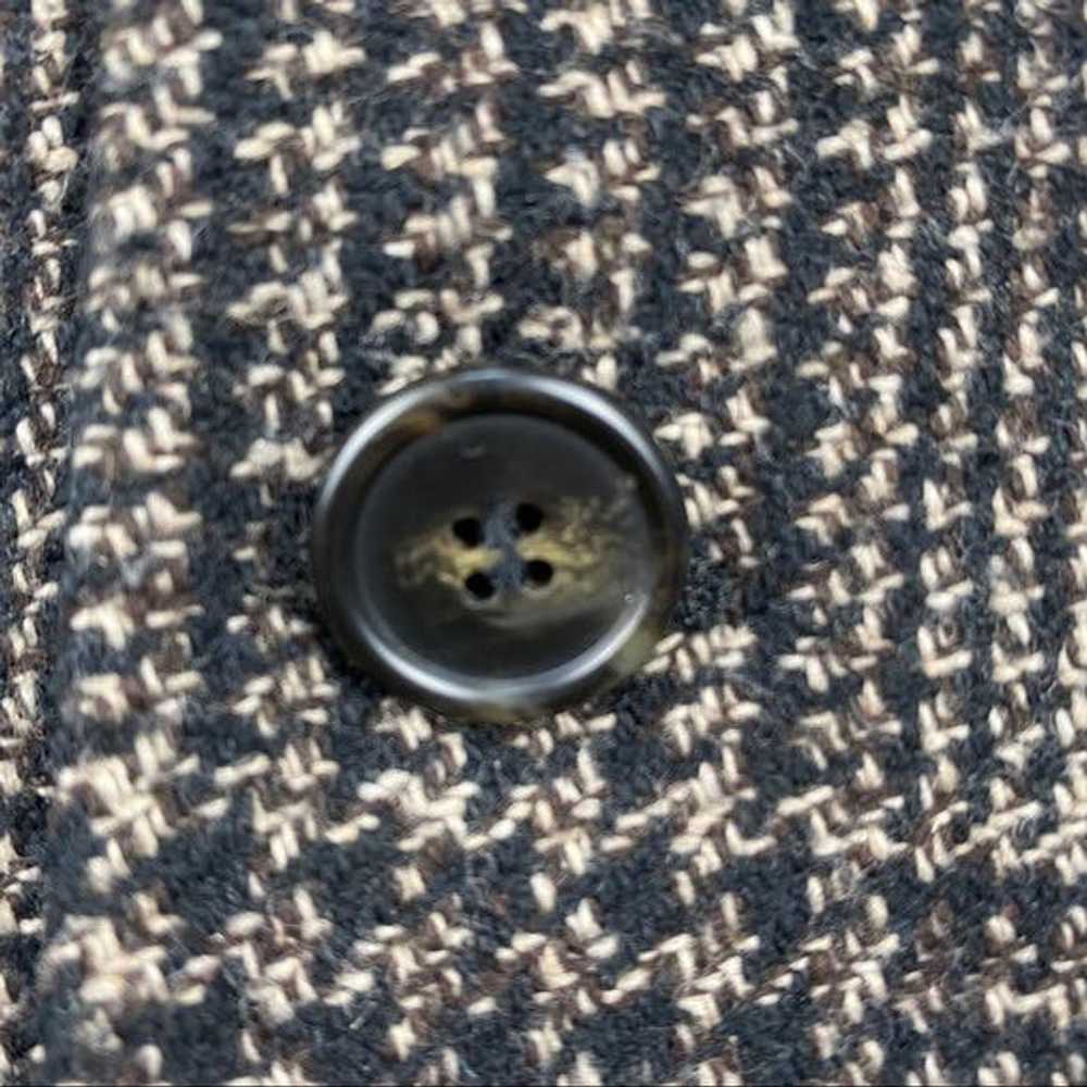 Sisley Sisley Wool Blend Houndstooth Tweed Coat M… - image 4