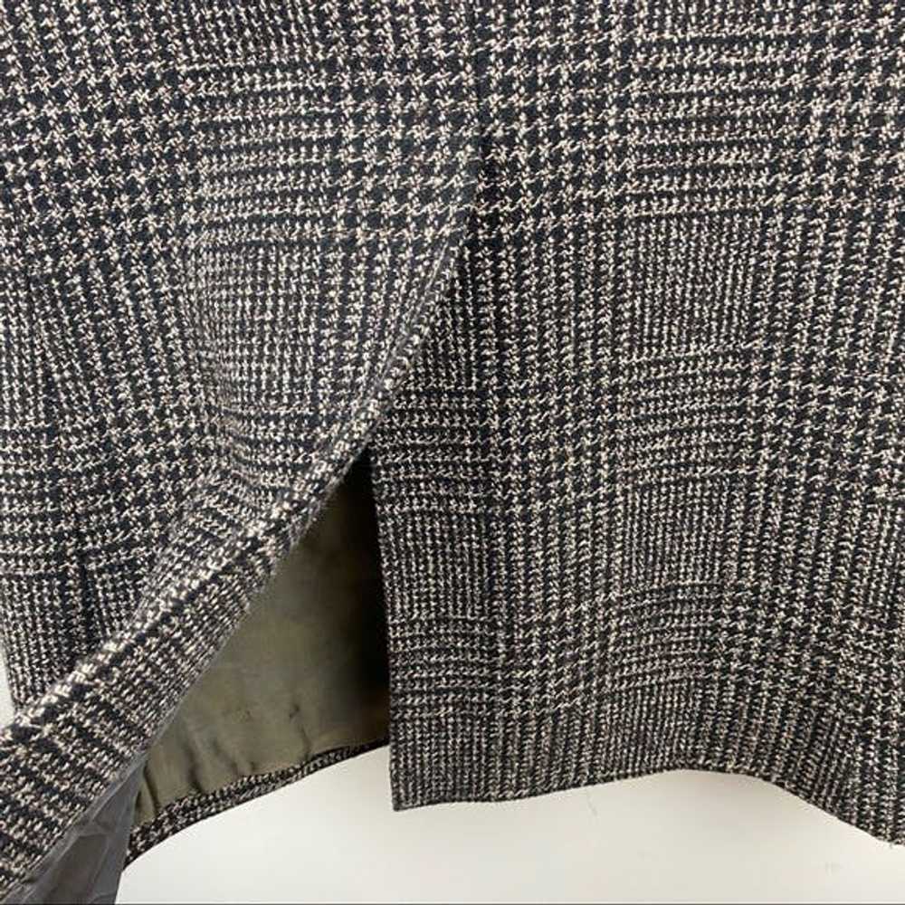Sisley Sisley Wool Blend Houndstooth Tweed Coat M… - image 6