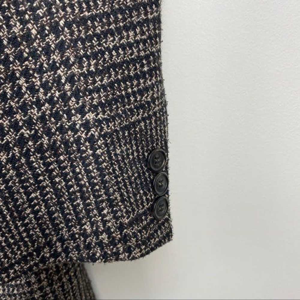 Sisley Sisley Wool Blend Houndstooth Tweed Coat M… - image 7
