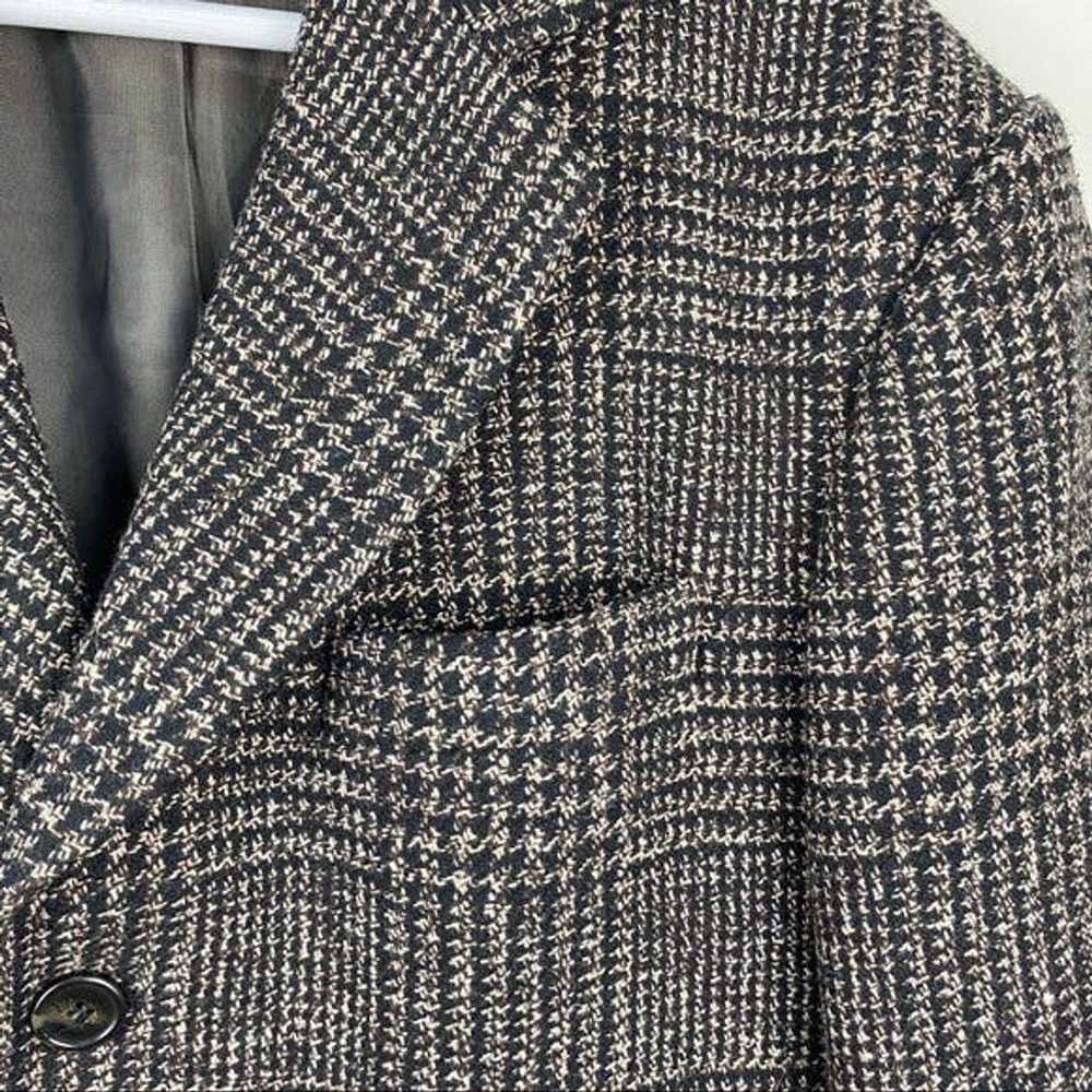 Sisley Sisley Wool Blend Houndstooth Tweed Coat M… - image 8