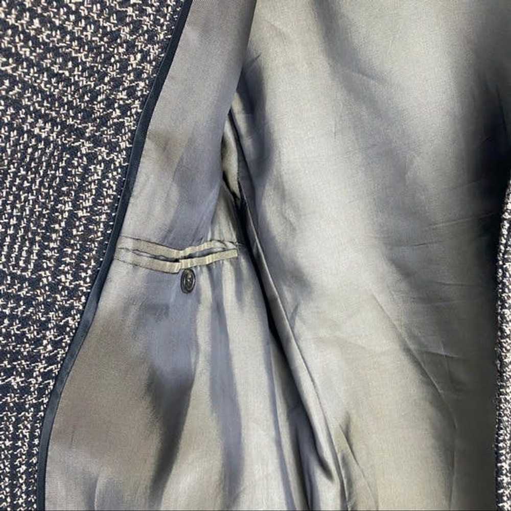 Sisley Sisley Wool Blend Houndstooth Tweed Coat M… - image 9
