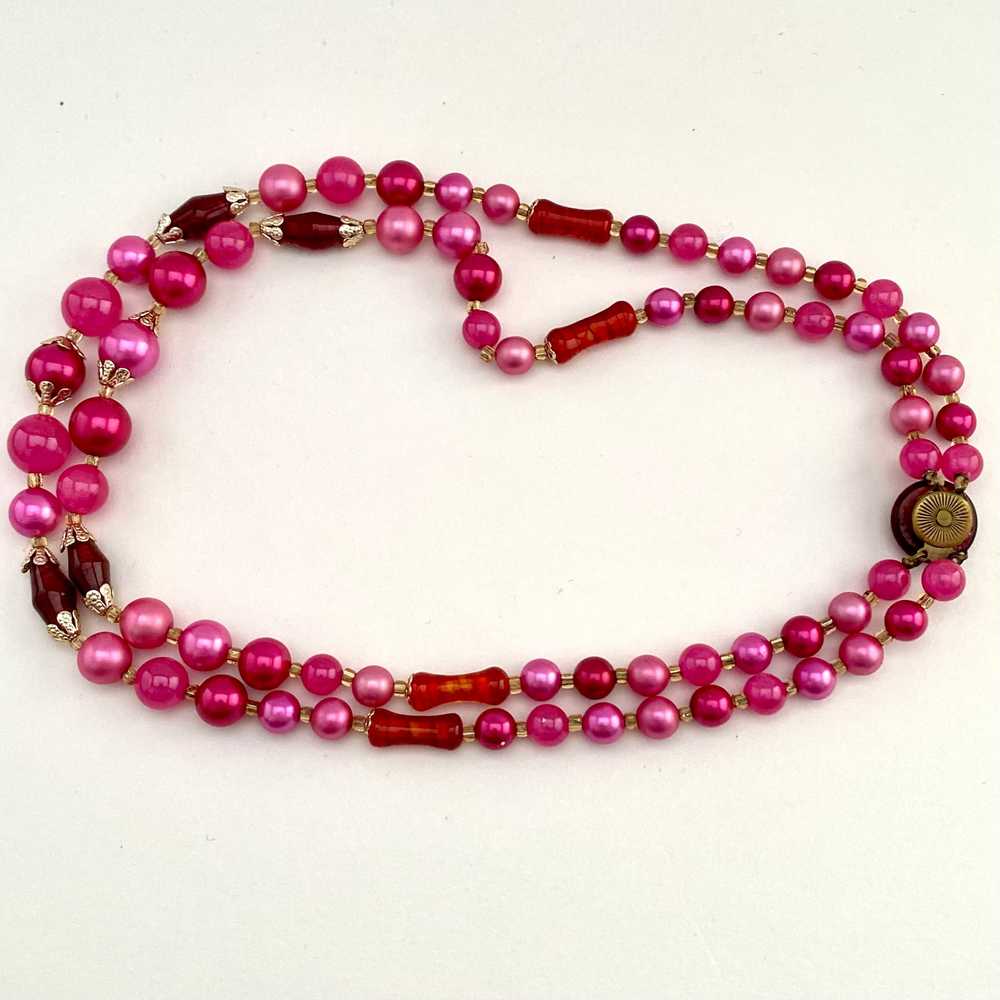 1960s Japan Double Strand Bead Necklace - image 6