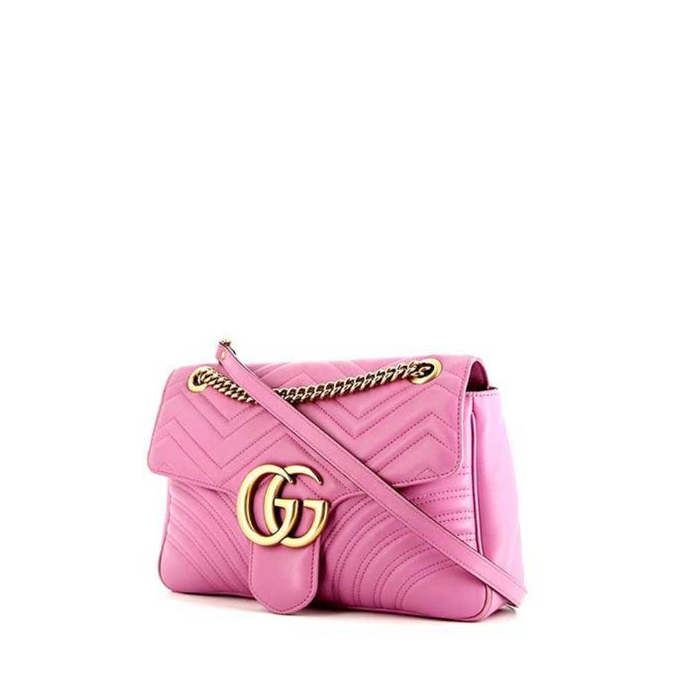 Gucci GG Marmont large model shoulder bag in pink… - image 1