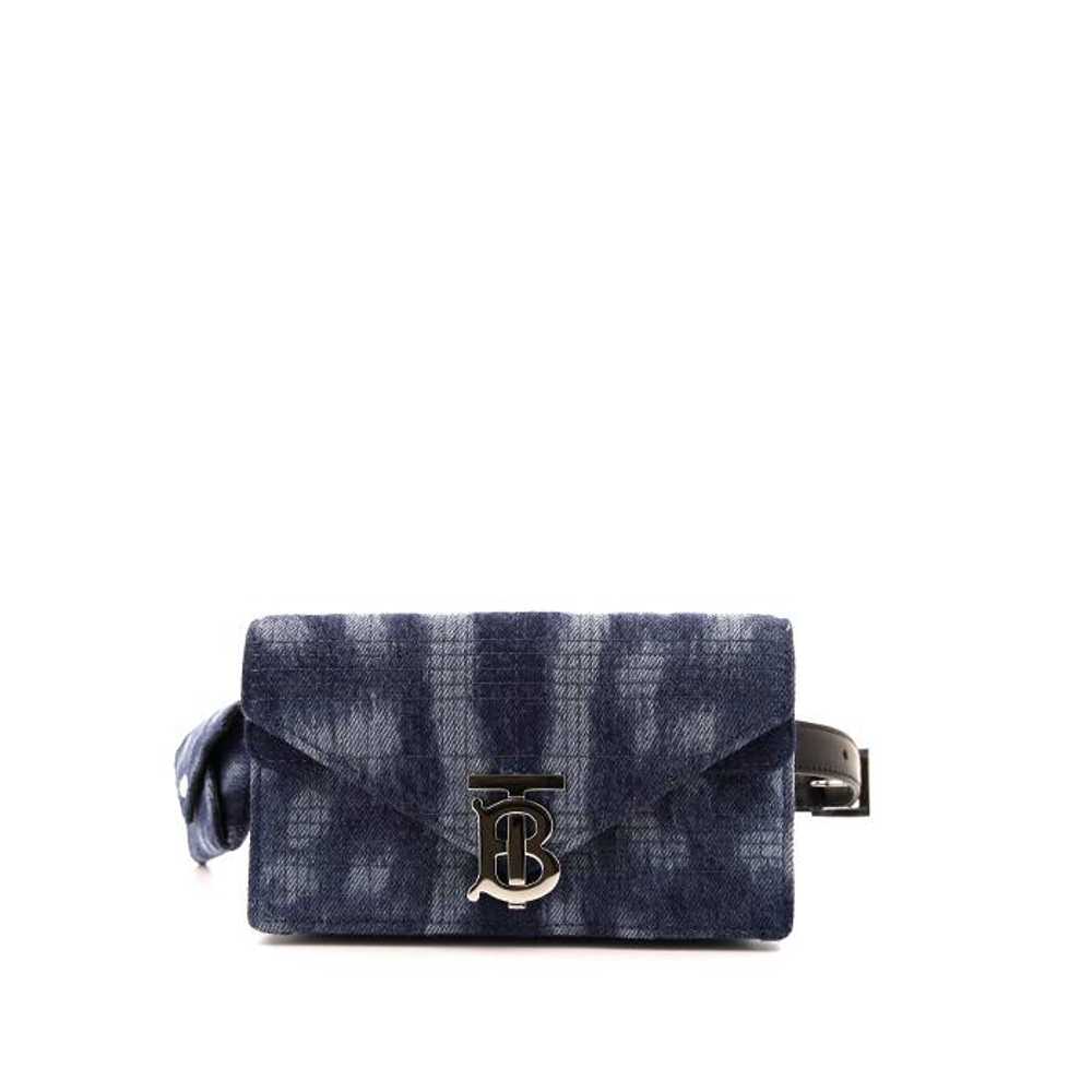 Burberry TB clutch-belt in blue denim and black l… - image 1