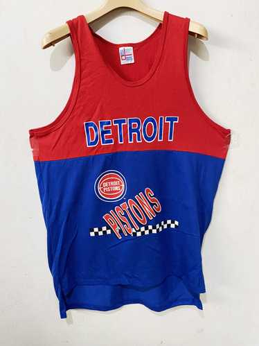 Nike Detroit Pistons Team Issue NBA Warm Up Jersey AV0960-495 Men's 2XL Tall