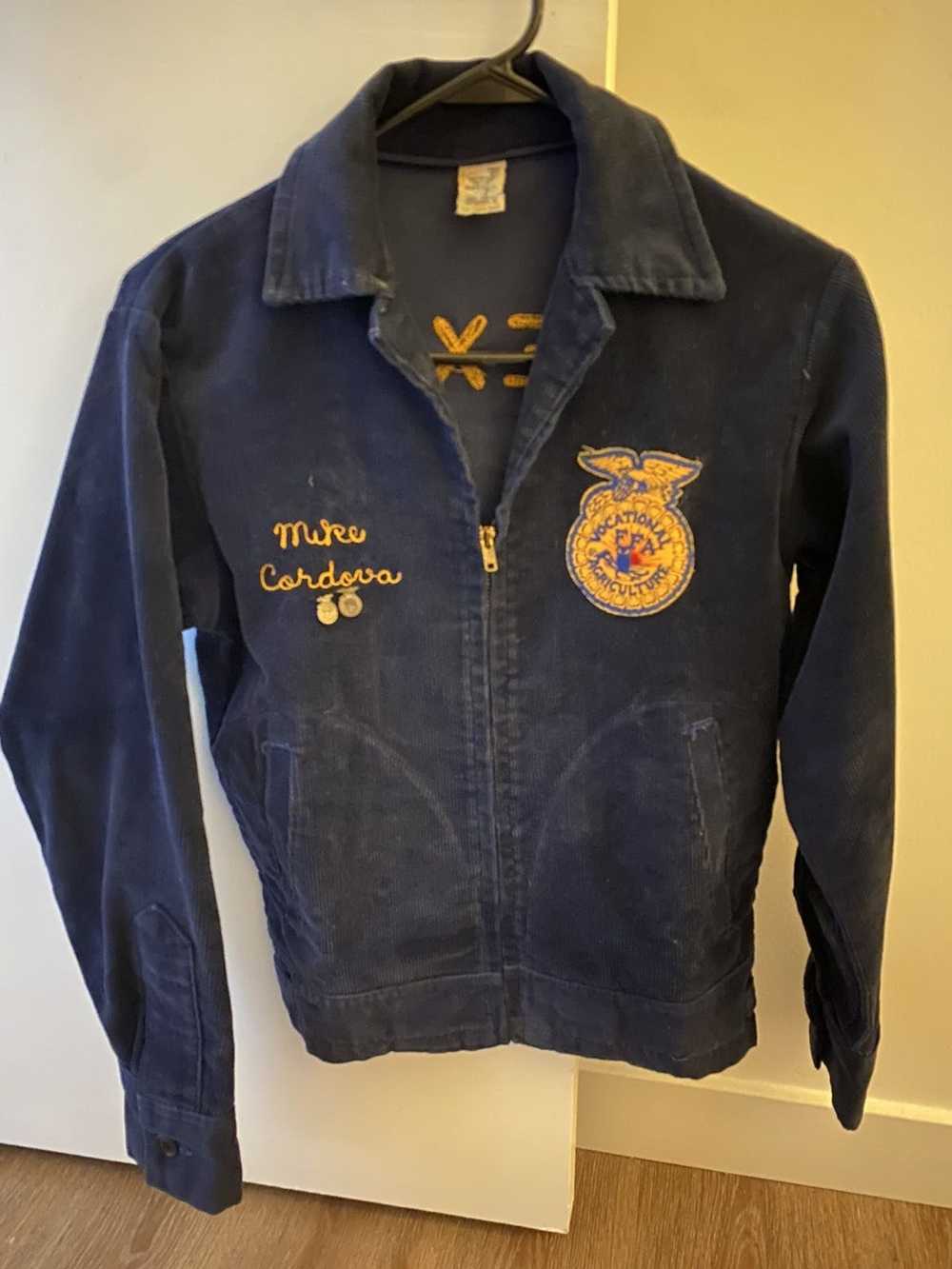 Vintage 1960s FFA Jacket Corduroy Agriculture Sz … - image 1