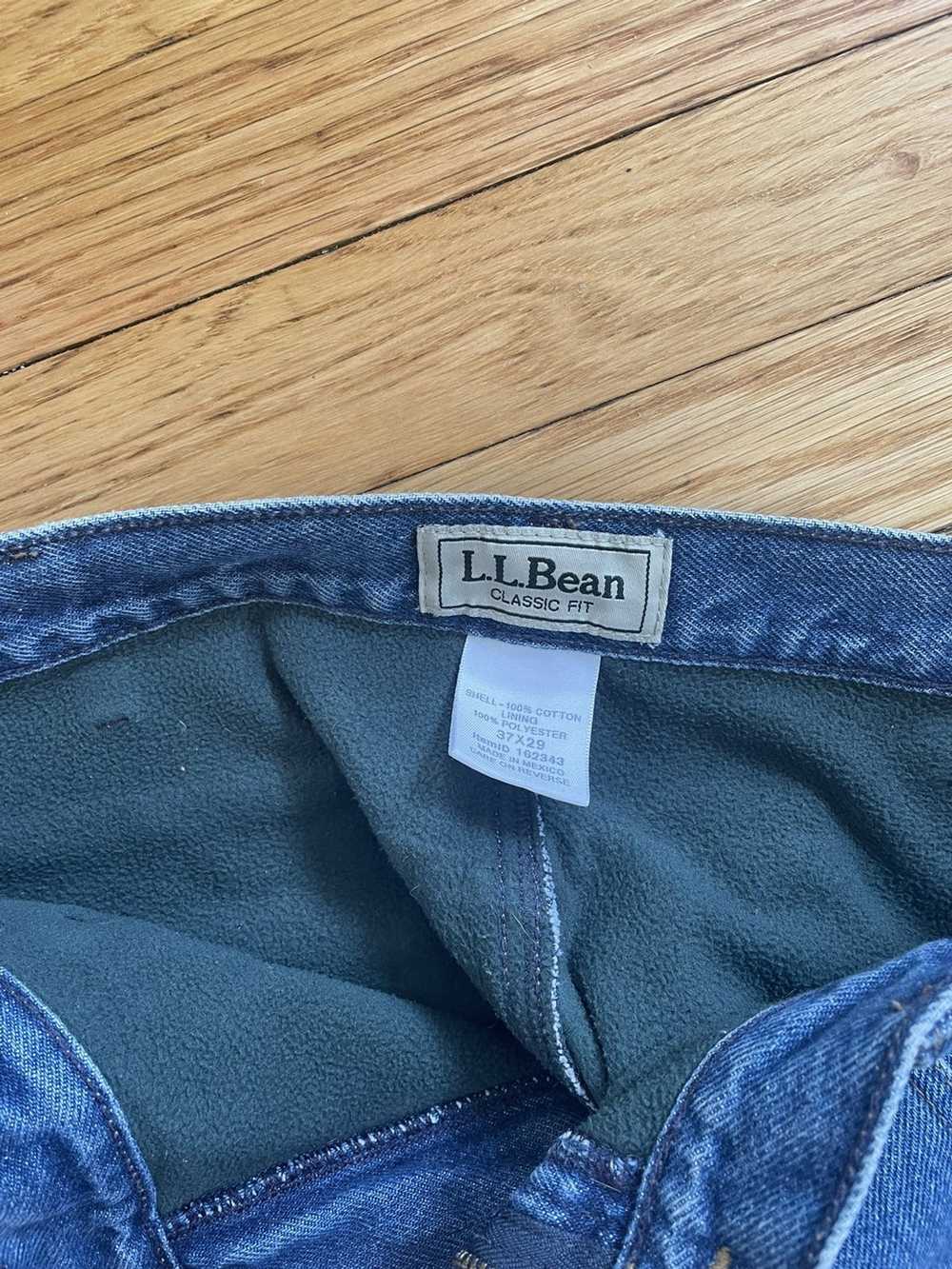 L.L. Bean × Vintage Fleece Lined Classic Fit Jeans - image 3