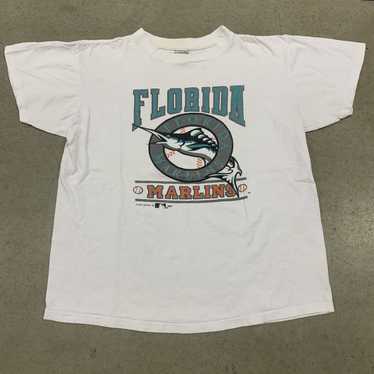 LegacyVintage99 Vintage Florida Marlins Opening Day T Shirt Tee Chalk Line Large Made USA Deadstock 1993 MLB 1990s Inaugural Year Brand New with Tags