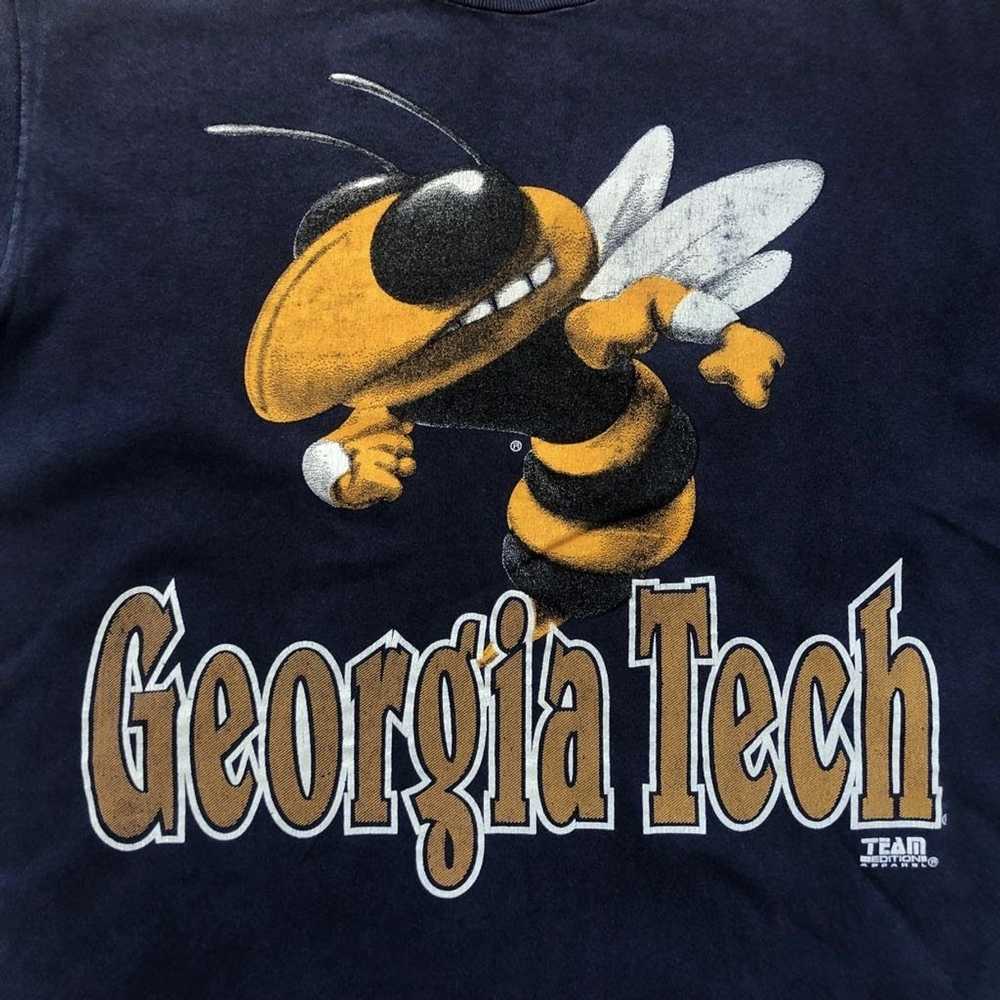 Vintage Georgia Tech tee T-shirt team edition app… - image 3