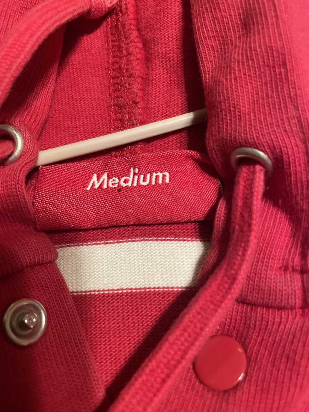 Supreme SUPREME RED STRIPPED HOODIE - image 2