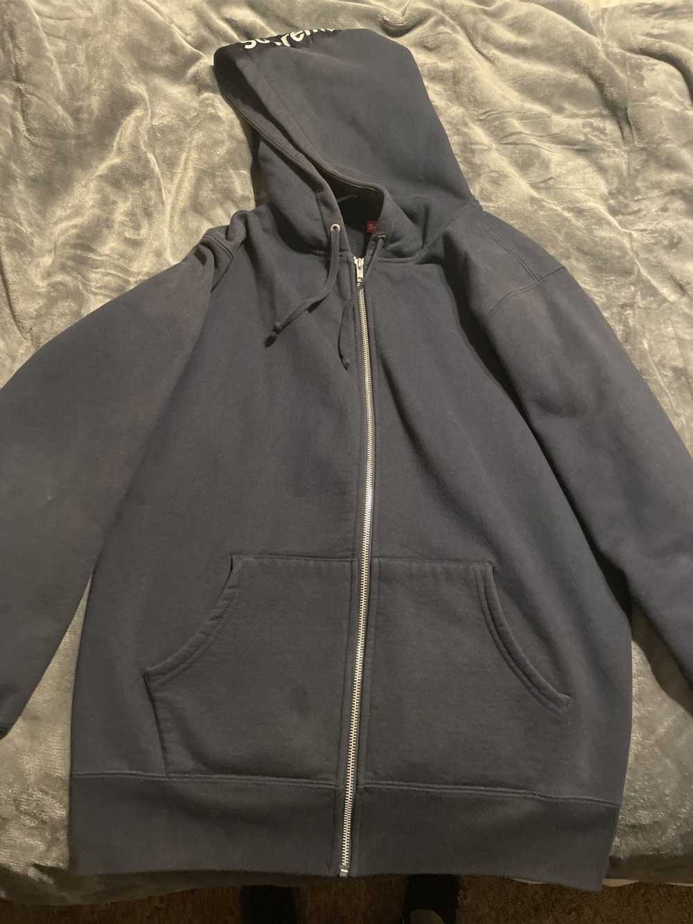 Supreme SUPREME NAVY ZIP UP - image 1