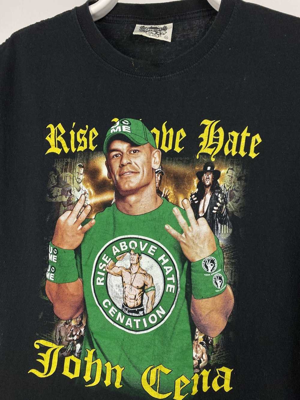 Vintage × Wwe × Wwf John Cena vintage black T-shi… - image 2