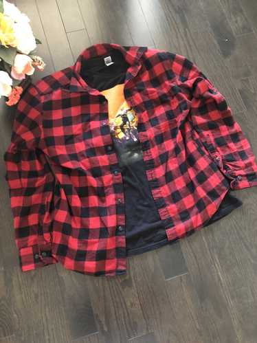 Streetwear × Uniqlo Soft-brushed Red/Black Checker