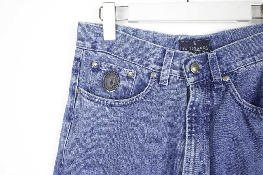 Trussardi Vintage Trussardi Jeans Blue Washed Jea… - image 5