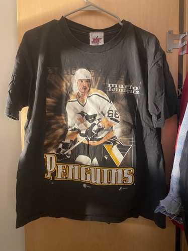 Vintage Pittsburgh Penguins Mario Lemieux Tee 1995 NHL Mens 