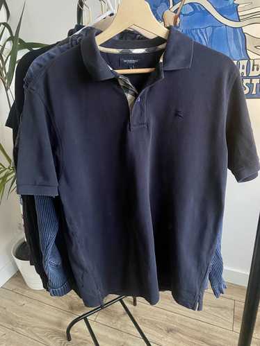 Burberry Burberry Pollo shirt navy blue bottoms