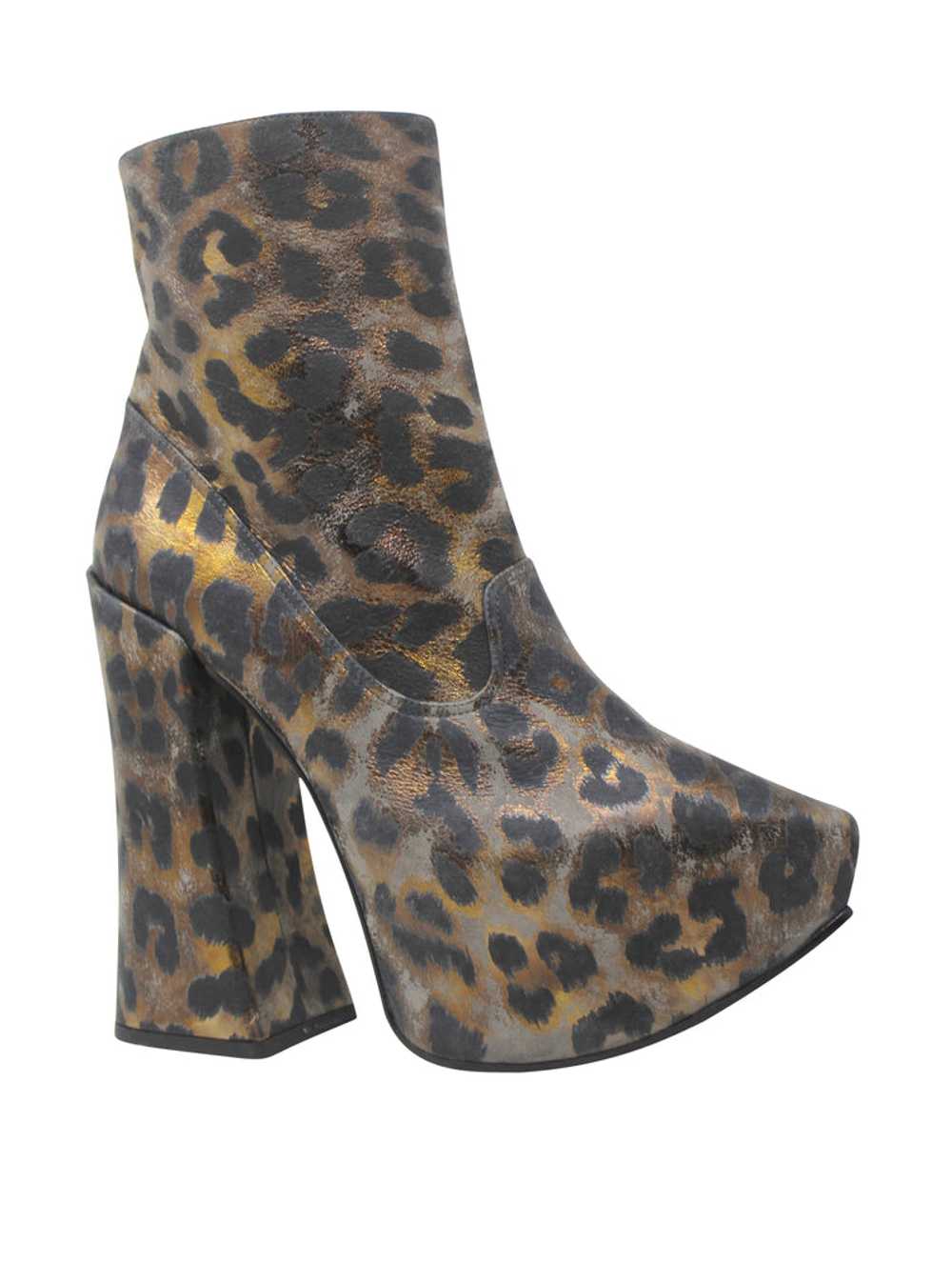 Vivienne Westwood Leopard Print Leather Ankle Boo… - image 2