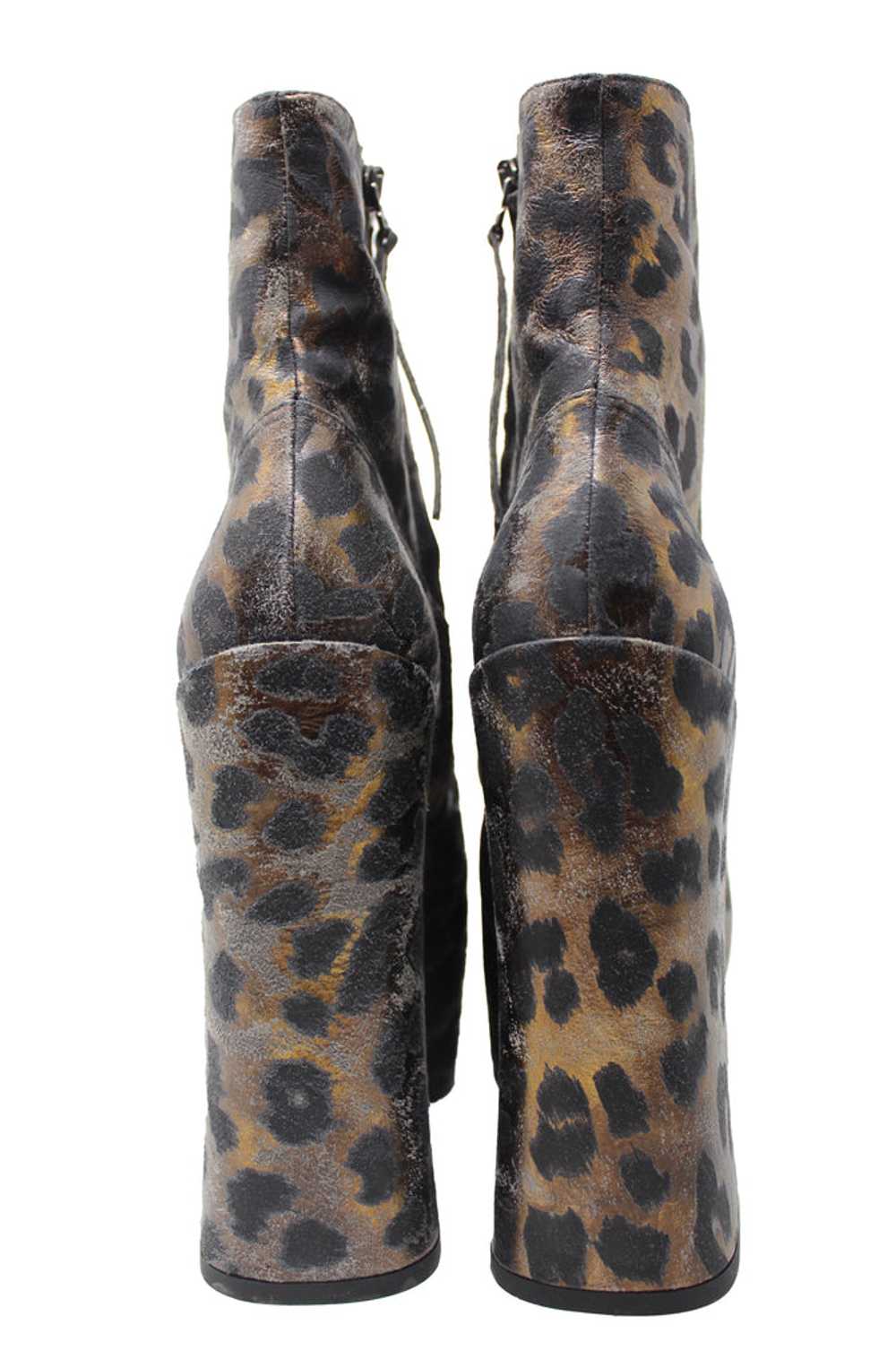 Vivienne Westwood Leopard Print Leather Ankle Boo… - image 3