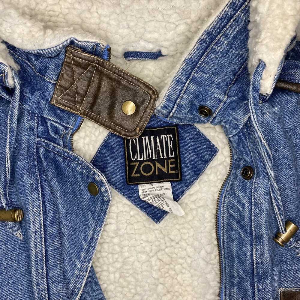 Vintage 80s Climate Zone Denim Coat - image 2