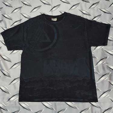 Vintage Linkin Park All Over Print Y2K Black on Black… - Gem