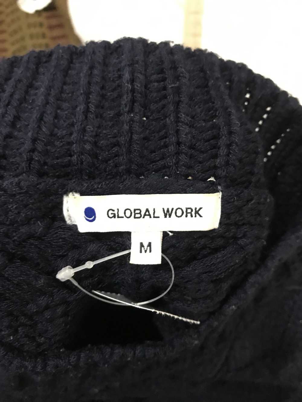 Coloured Cable Knit Sweater × Global Work Global … - image 8