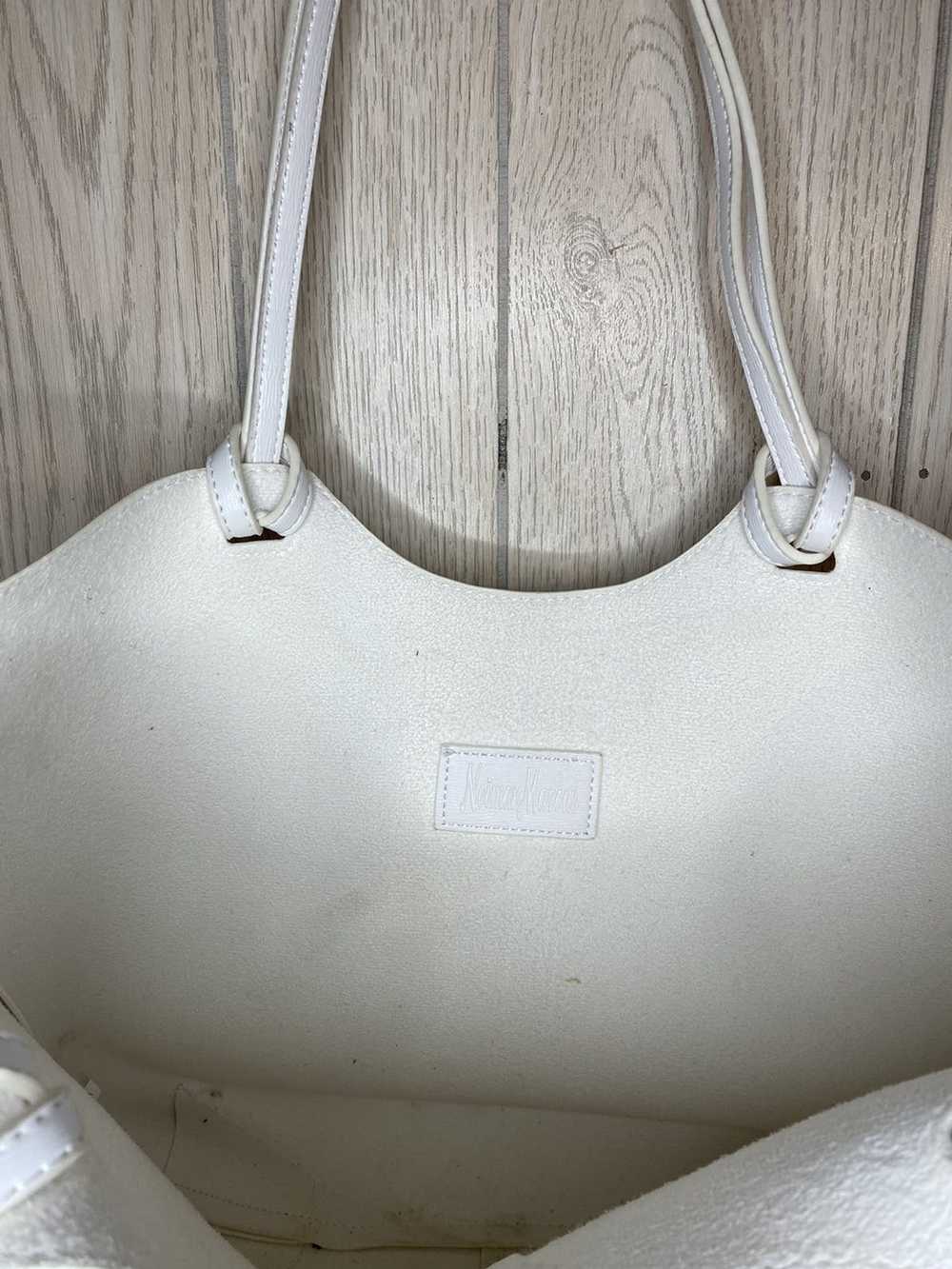Neiman Marcus White Neiman Marcus Handbag Tote - image 4