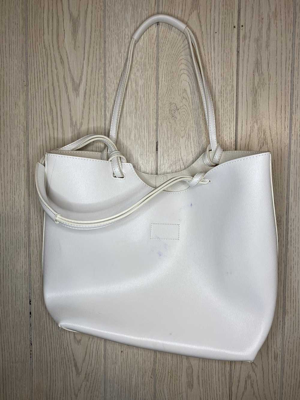 Neiman Marcus White Neiman Marcus Handbag Tote - image 9
