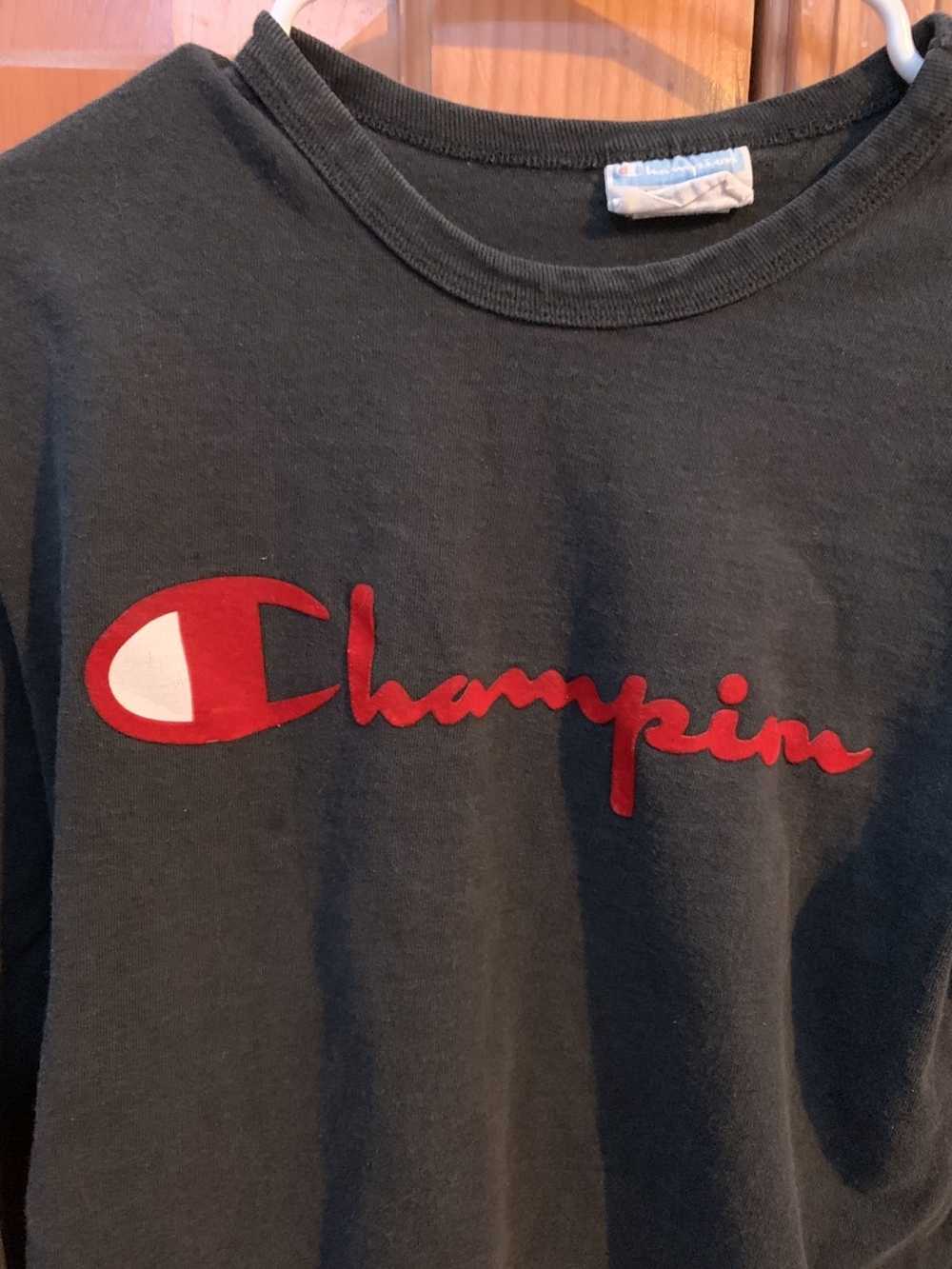 Champion Black/Red Champion Long Sleeve - image 4