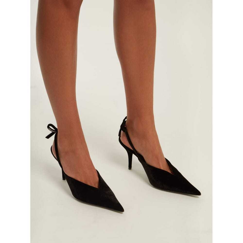 Balenciaga Knife velvet heels - image 6