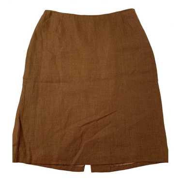 Prada Linen mid-length skirt - image 1