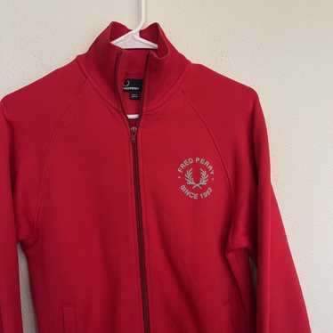 80’s FRED PERRY Track Jacket Red Retro 80s Fred Perry Jacket, Ska Scooter Jacket, Vintage
