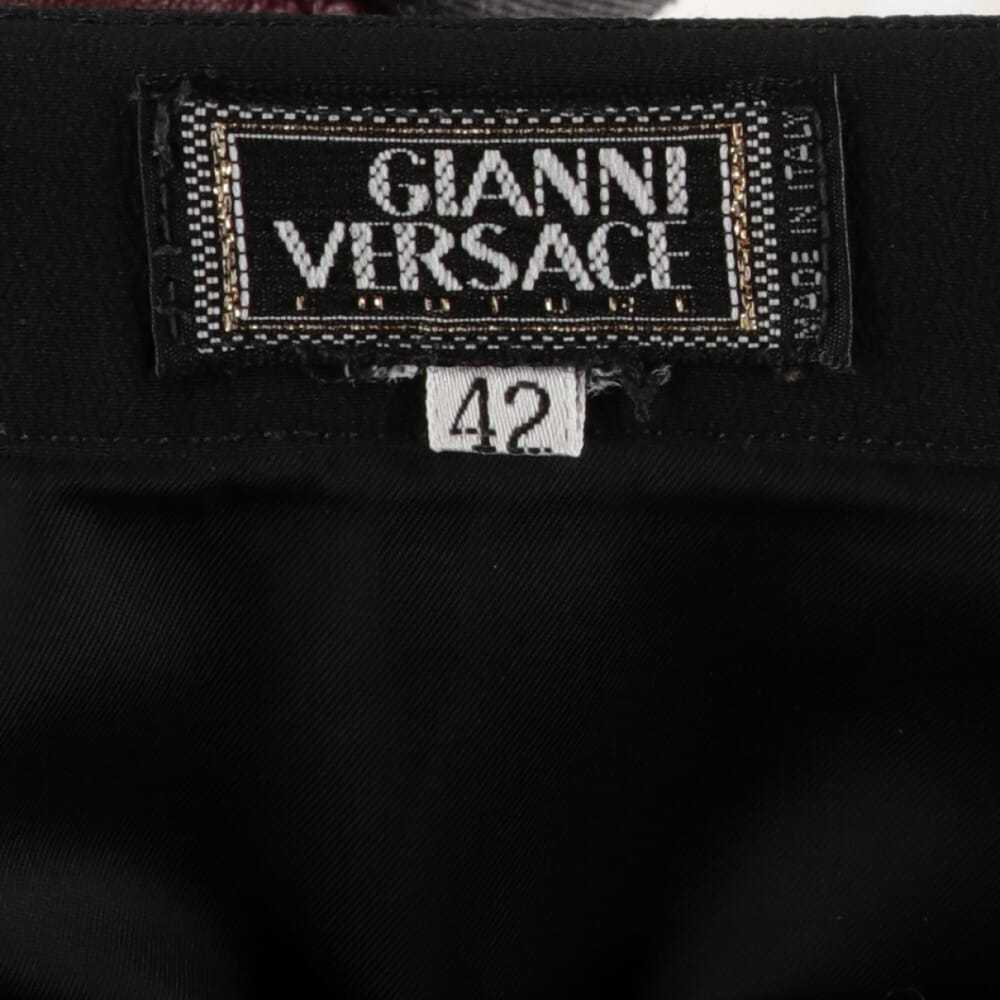 Gianni Versace Wool mid-length skirt - image 4