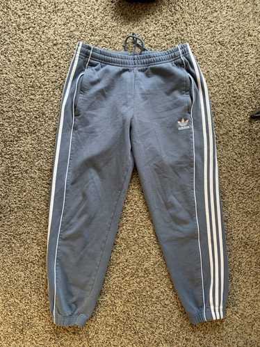 Adidas Adidas triple stripe blue/grey joggers