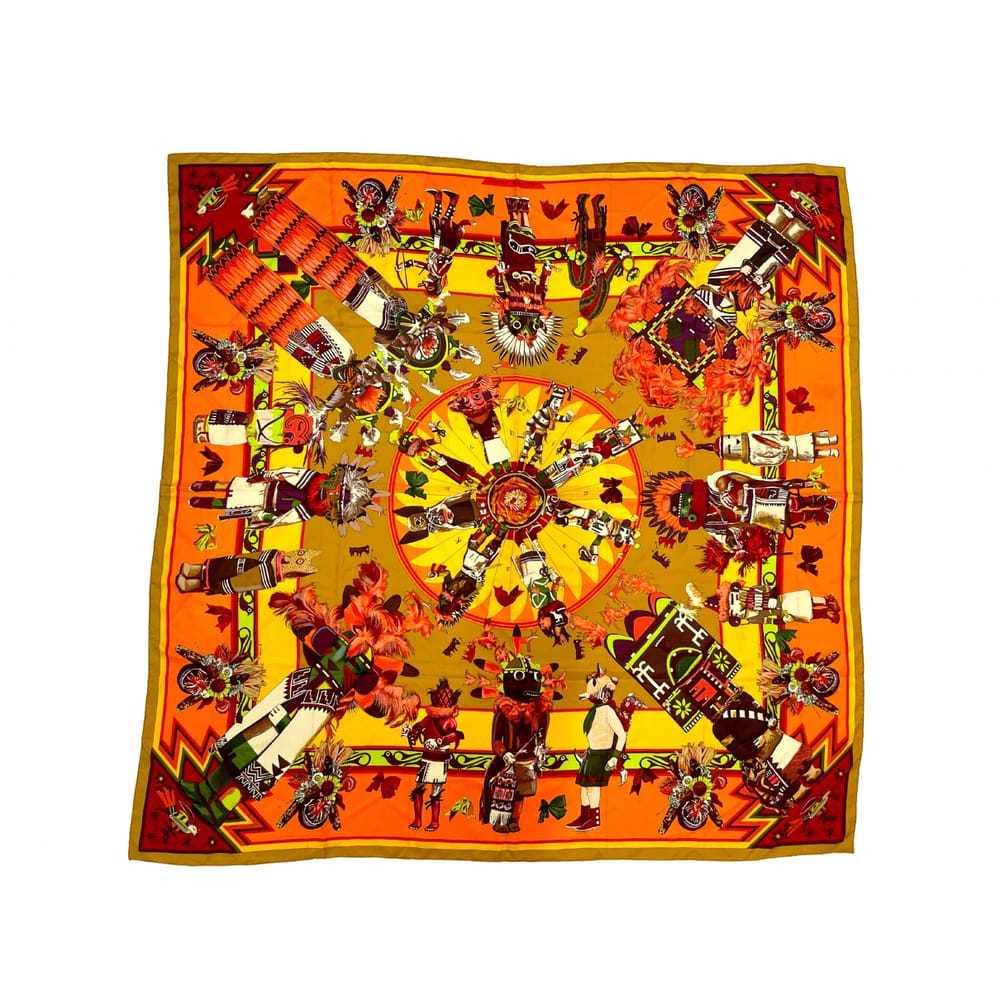 Hermès Châle 140 silk scarf - image 9