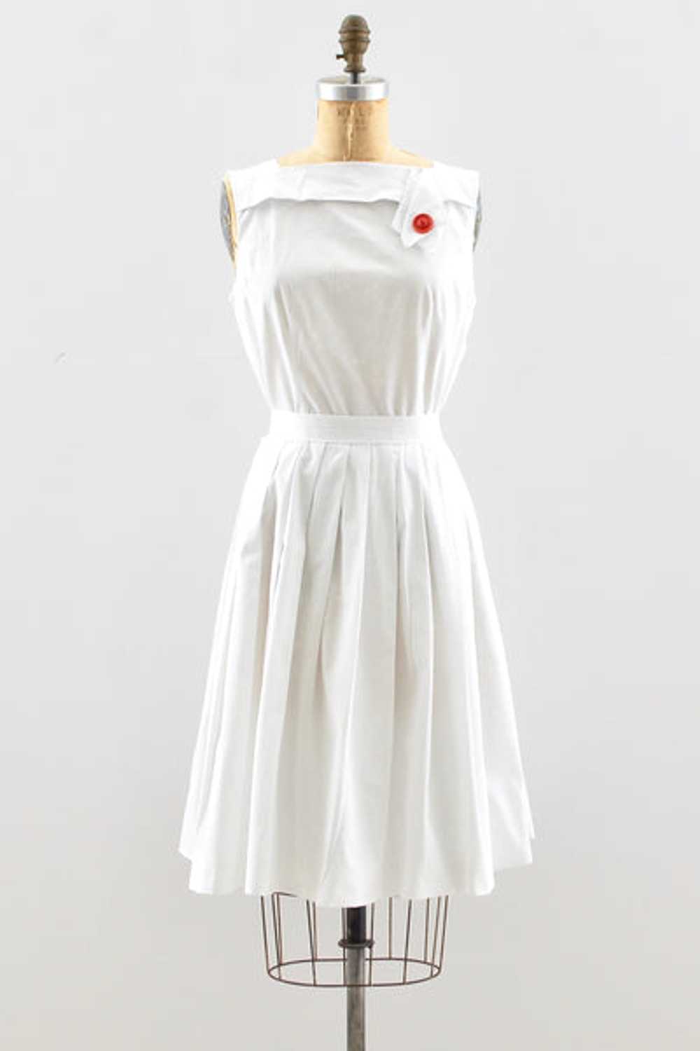 50's White Dress - image 1