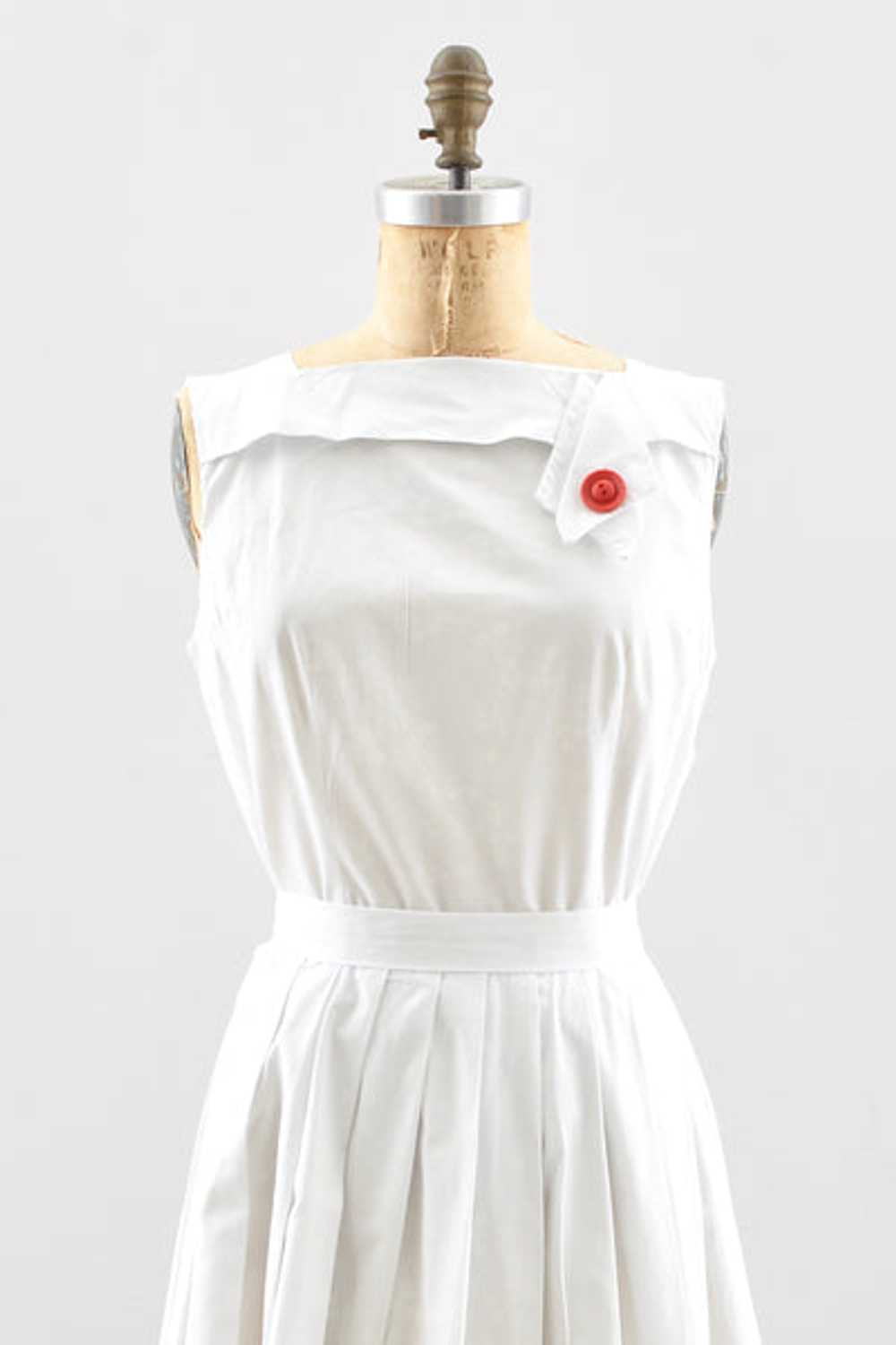 50's White Dress - image 2