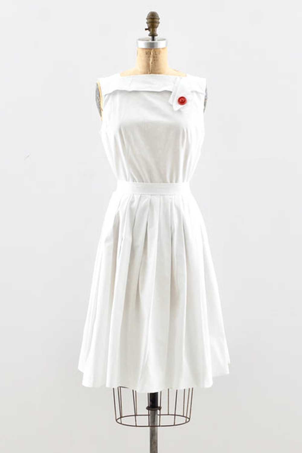 50's White Dress - image 5
