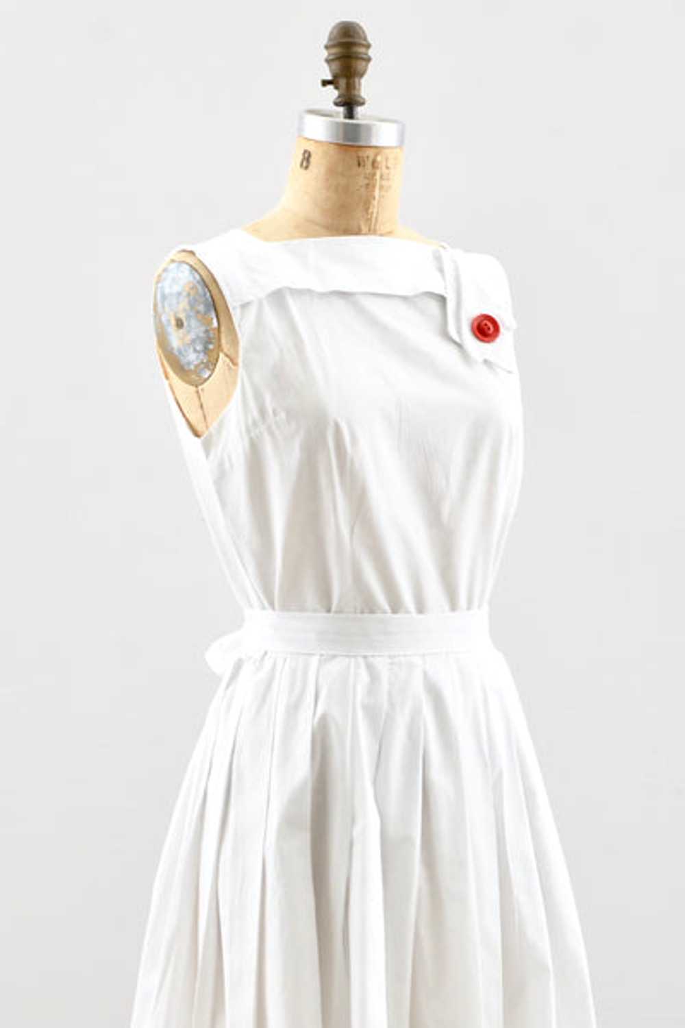 50's White Dress - image 8